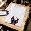 Erkek Ön Baskili T-shirt Plus Model